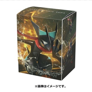 [Pokemon Japan]Deck Box - ลาย Brightly Greninja ลิขสิทธิ์แท้ Pokémon Center กล่องใส่การ์ด, สลีฟ