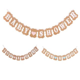 ธงต้อนรับสมาชิกใหม่​ ต้อนรับ baby​ shower, its girl, its​ boy