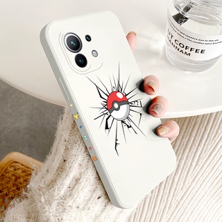 เคสโทรศัพท์มือถือ ขอบตรง ลายโปเกบอล สําหรับ Xiaomi Mi POCO X3 Pro 11 10t Pro NFC Pro F3 8 A2 A3 Lite