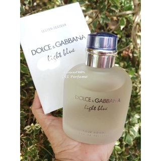 D&amp;G  Light Blue For Men  125ml. กล่องเทสเตอร์/น้ำหอมแท้100%