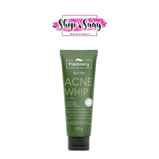 Plantnery Tea Tree Acne Whip Foam 100 g โฟมล้างหน้า ทีทรี เนื้อวิบเนียนนุ่ม