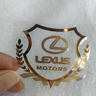 สติกเกอร์ตราสัญลักษณ์โลโก้ Lexus 5.5x5.5 ซม. สําหรับติดตกแต่งประตูรถยนต์ หน้าต่าง ด้านข้าง 1 ชิ้น