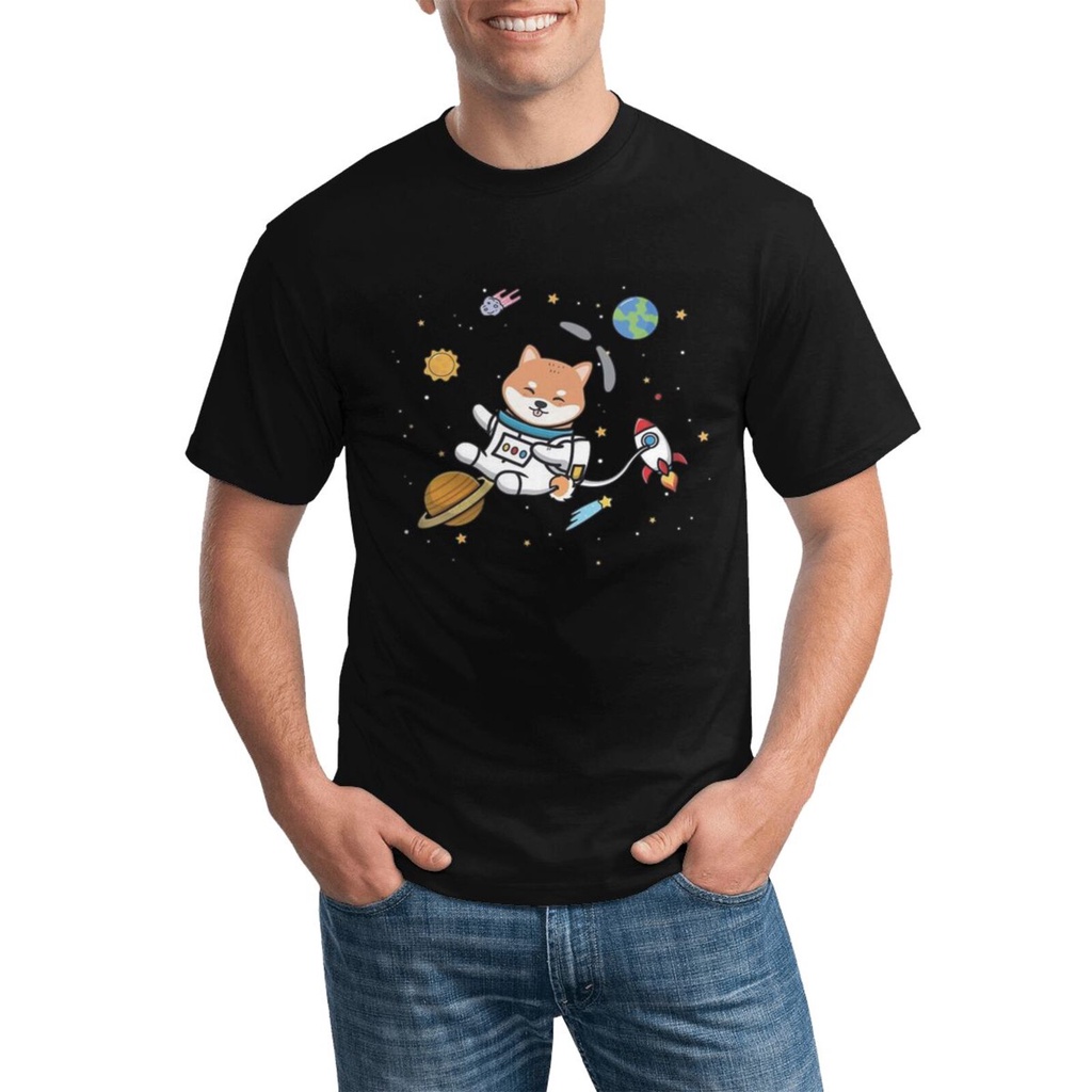 Top Quality Gildan Tee Shirt Shib Coin Shiba Doge Doge Space มีหลายสี