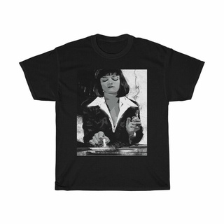 เสื้อยืด พิมพ์ลาย Uma Thurman Pulp Fiction Mia Wallace ของขวัญวันแม่ สําหรับผู้ชาย