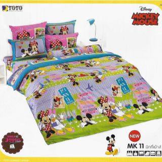 💗 Sale 💗 ผ้าปูที่นอนโตโต้ (Toto) ลายมิกกี้เม้าส์ (Mickey mouse) MK11 ลิขสิทธิ์แท้ ขนาด 3.5, 5 และ 6 ฟุต