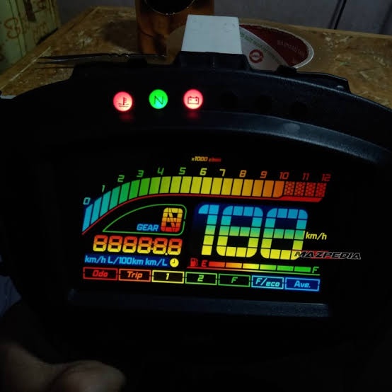 สติ๊กเกอร์วัดความเร็ว LCD Yamaha mx king 155