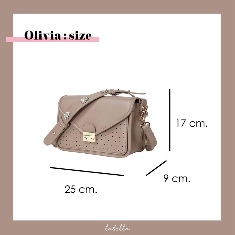 ส่งต่อกระเป๋ารุ่น Olivia Grey ร้าน labella