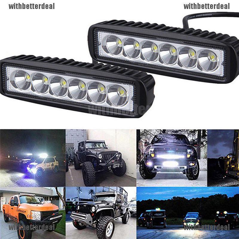 ไฟตัดหมอก LED 18W 6000K สําหรับรถยนต์ เรือ SUV