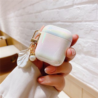 เคสAirpod Airpod Case หูฟัง Apple AirPods ซิลิโคน Apple AirPods ลาย ไข่มุก POD-1221