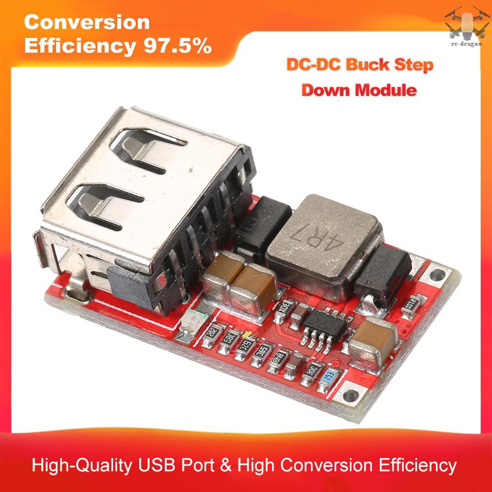 Dc - Dc โมดูล Buck Step Down Module 6-24 V 12 V To 5 V 3a Diy สําหรับ ...