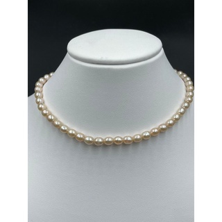 cremish oval shape pearl ไข่มุกวงรี