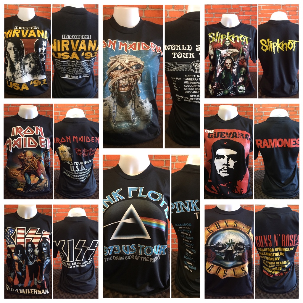 เสื้อยืดวินเทจ เสื้อวง ไซส์ SS สกรีนหน้า-หลัง ผ้าบาง (ผ้า50/50)  พร้อมส่ง