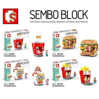 เลโก้ร้านค้าต่างๆ SEMBO 601055 - 601058 -- 4 IN 1 MECHA OF STEEL