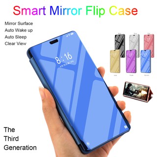 เคสโทรศัพท์มือถือ Tpu สําหรับ Oneplus 7 Pro 6 6T 5T mirror flip cover hard phone case