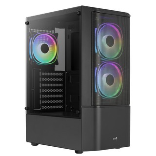 Aerocool Quantum Mesh MID TOWER CASE (Quantum Mesh-G-BK-v2) 12cm FRGB Fan x 3