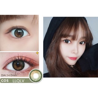 คอนแทคเลนส์ ( สีเขียว ) ( 20.8 ) Llqlv Series Xiyou Brand ขนาด 14.0 มม. ( 0-8.00 )