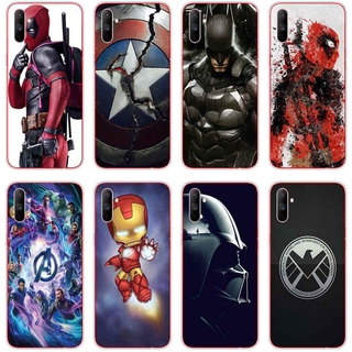 OPPO realme c3 a1k a37 neo 9 F1 A35 F9 pro Case TPU Soft Silicon Protecitve Shell Phone casing Cover The Avengers Marvel Deadpool Captain America