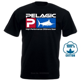 [COD]ใหม่ เสื้อยืด ผ้าฝ้าย 100% พิมพ์ลายกราฟฟิค Pelagic Fisher Offshore สีดํา ไซซ์ S M L Xl 2Xl