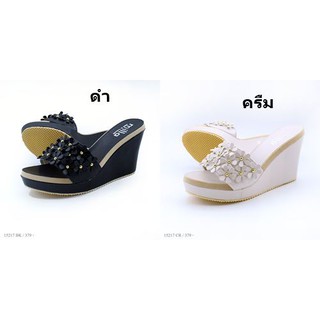 รองเท้า Milla รุ่น 15217 สี ดำ ครีม