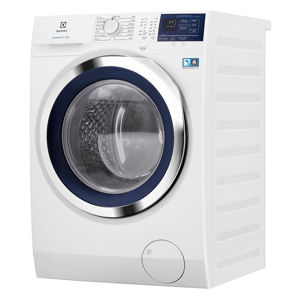 เครื่องซักผ้า เครื่องซักผ้าฝาหน้า ELECTROLUX EWF9024BDWA 9 กก. อินเวอร์เตอร์ เครื่องซักผ้า อบผ้า เครื่องใช้ไฟฟ้า FL WM E
