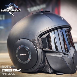 SHARK STREET DRAK 2021 หมวกกันน็อค Street Urban ปรับเปลี่ยนการใช้งานได้หลากหลาย