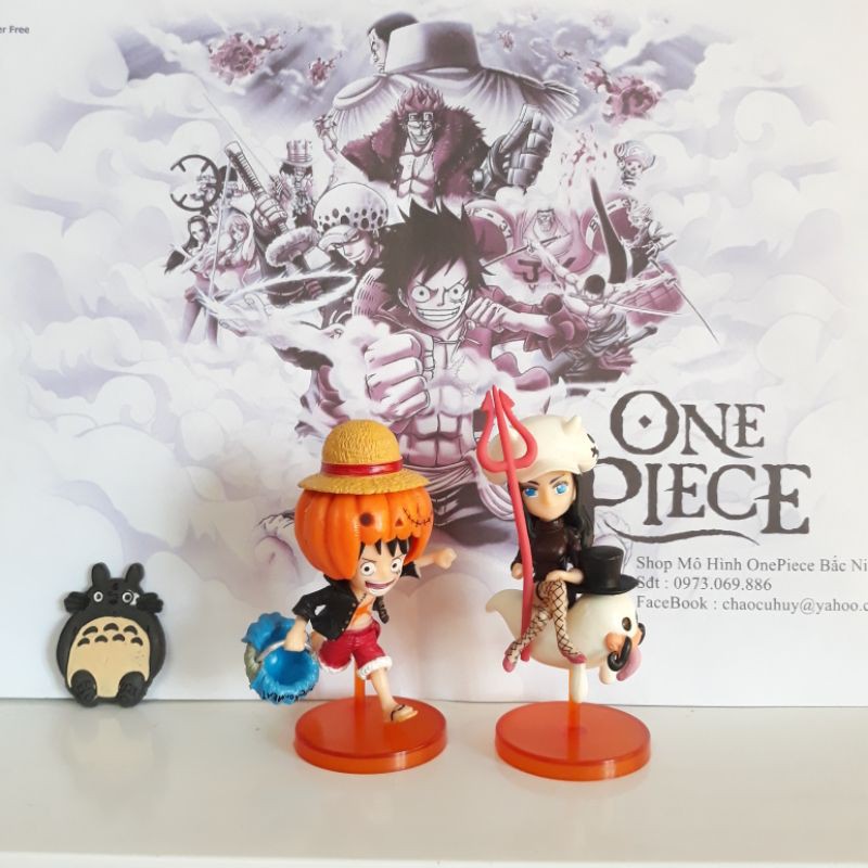 Wcf Halloween Luffy &amp; Robin One Piece Model