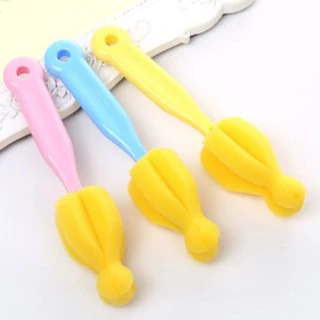 ฟองน้ำ (AฺB37)- ฟองน้ำล้างจุกนม มี 4 สี