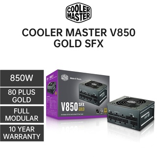 POWER SUPPLY (อุปกรณ์จ่ายไฟ) Cooler Master V850 ,V750 SFX Gold Full Modular, 850W, (80+ Gold) ประกัน 10 ปี