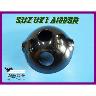 SUZUKI A100 AS100 HEADLIGHT CASE "BLACK"  // กะโหลกไฟหน้า A100 AS100 เหล็ก สีดำ  สินค้าคุณภาพดี