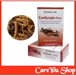 Cordyceps - Plus Herbal One สารสกัดถั่งเช่า - พลัส บำรุงร่างกาย ขนาด 30 เม็ด