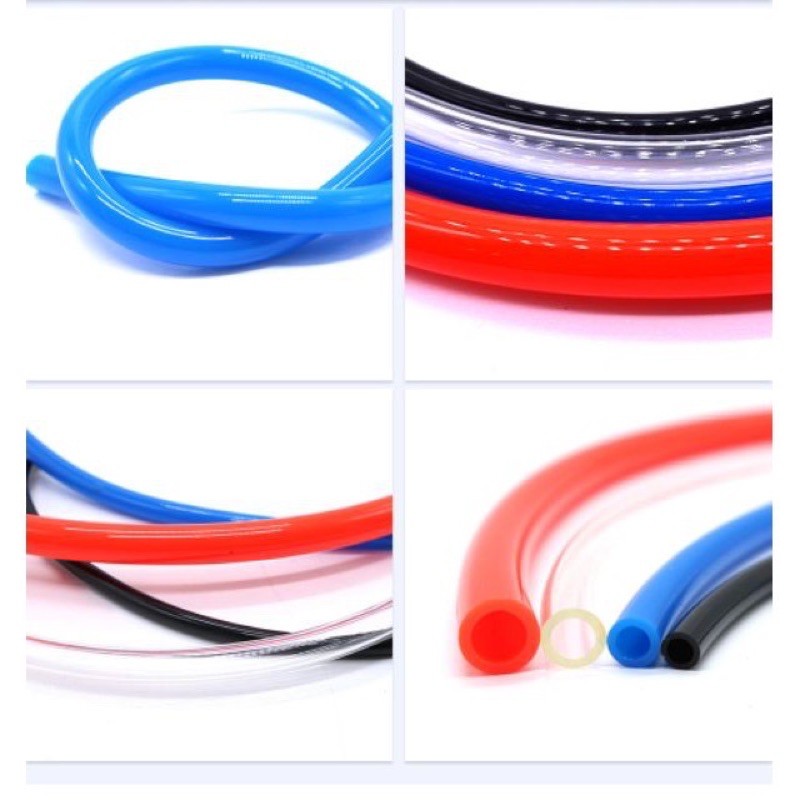 สายลม ท่อลม สายพ่นหมอก ชุดพ่นหมอก 6x4mm แบ่งขายเป็นเมตรโพรียูรีเทน PU Pneumatic Pipe Air Hose Tube Polyurethane - รูปที่ 3
