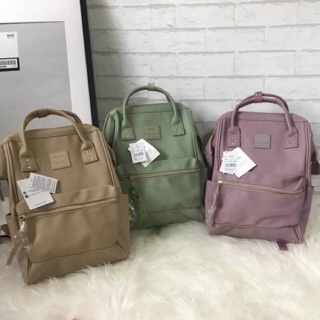 Anello Classic Polyurethane Leather Rucksack เป้อเนลโล ทำจาก PU Leather ทั้งใบ