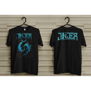 เสื้อยืด ผ้าฝ้าย ลาย JINJER สีดํา สําหรับผู้ชาย AF123SD39591สามารถปรับแต่งได้