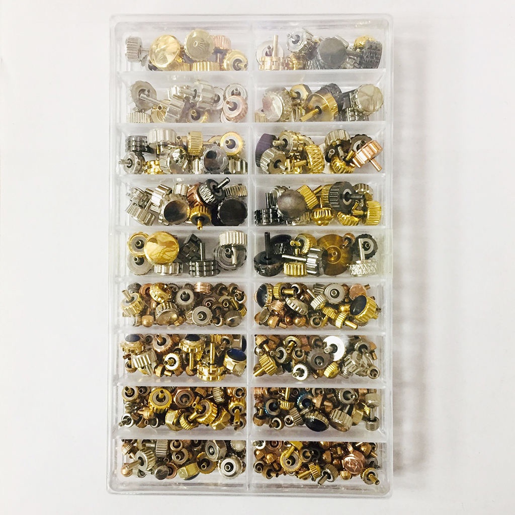 อะไหล่หัวนาฬิกาข้อมือ คละขนาด หลากสี 150-160 ชิ้น