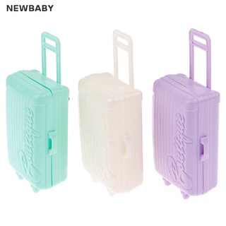 Newbaby กระเป๋าเดินทางพลาสติก ขนาดเล็ก อุปกรณ์เสริม สําหรับบ้านตุ๊กตา 1 ชิ้น