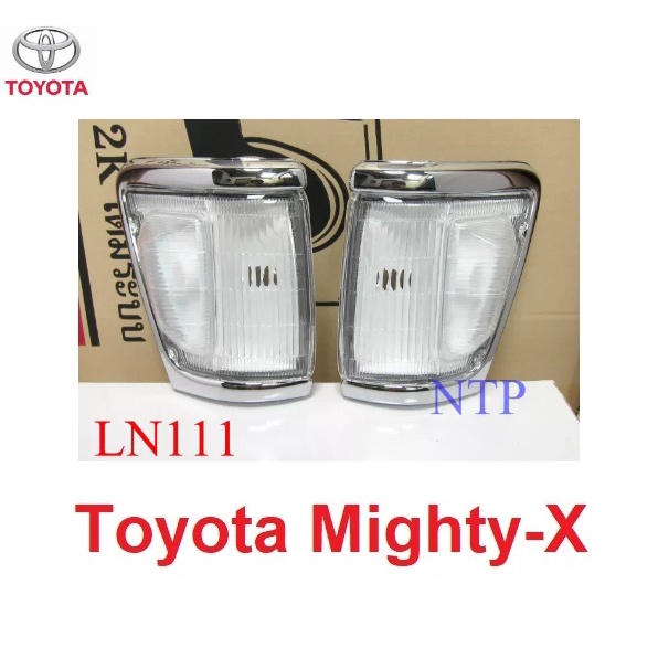 ไฟหรี่มุม ไฟมุม เสื้อไฟมุม โตโยต้า ไฮลักซ์ ไมตี้ LN111 ฝาขาว ไม่มีชุดสายไฟ TOYOTA HILUX LN111 LN106 