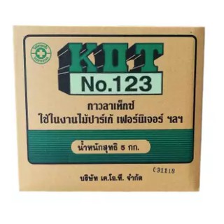 กาวลาเท็กซ์ KOT #123 / 5กก. (000115) กล่องละ 5 กิโล