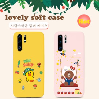 เคสมือถือ Huawei Y7P 2020 Y6P Y5P Y8P Nova 7 7i 6 7 SE 5T 5Z 5 5i Pro Y9 Prime 2019 Y9S Y6S P40 Pro Plus Lite E P20 P30 Pro Plus Y7 Pro 2019 P20 P30 Lite Nova 3e 3i 4e Mate 20 30 Lite Pro Case หมีน่ารัก Lovely Soft Cases