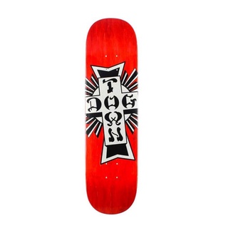 Dogtown - Street Cross Logo (Red/Silver) 8" Skateboard Deck