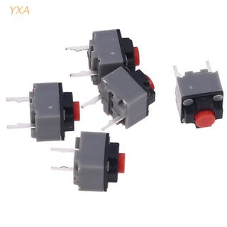 YXA 5pcs Micro Switch 6*6*7.3 mm Square Silent Switch Button Mouse DIP Microswitch Tact Switch