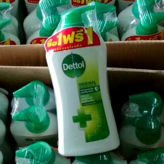 Dettol เดทตอลแพคคู่ เจลอาบน้ำ สูตรแอนตี้แบคทีเรีย 99.9%