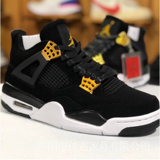 พร้อมส่ง รองเท้าบาสเก็ตบอล Air Jordan 4 Royalty Black Gold AJ4 308497-032