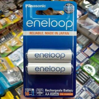 โฉมใหม่ แพค2ก้อน ถ่านชาร์จ Eneloop AA up to 2000mAh 2ก้อน ของแท