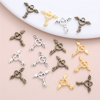 40 ชิ้น/เซ็ตน่ารักปีกกุญแจที่ละเอียดอ่อนจี้อุปกรณ์เสริมสำหรั…