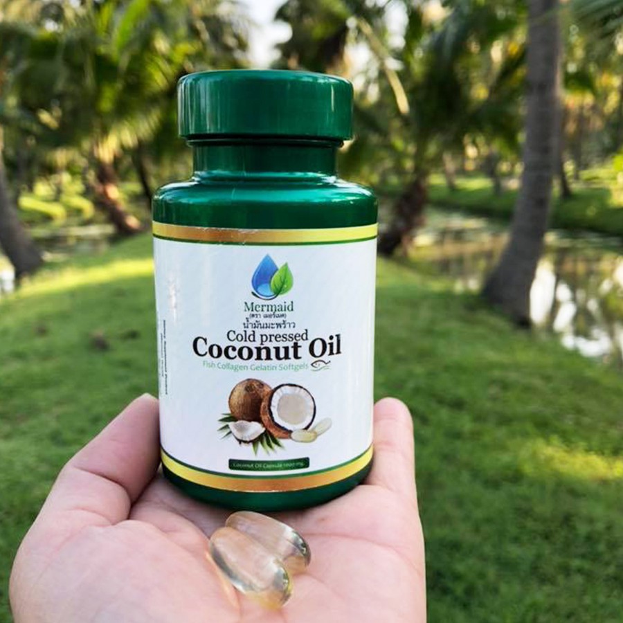 น้ำมันมะพร้าวสกัดเย็น 40 แคปซูล/กระปุก Coconut Oil น้ํามะพร้าวสกัดเย็น  มะพร้าวสกัดเย็น สรรพคุณน้ำมันมะพร้าว น้ำมัน | Shopee Thailand