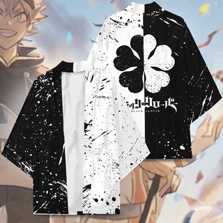 ใหม่ เสื้อคลุมอาบน้ํา เสื้อคลุมกิโมโน คอสเพลย์ อนิเมะ Black Clover Asta Yuno Grinbellor สไตล์ญี่ปุ่น