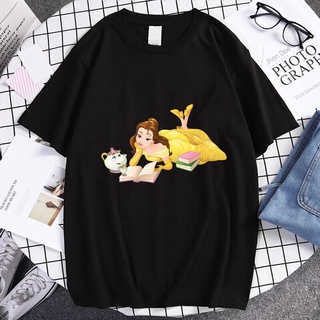 พร้อมส่ง เสื้อยืด พิมพ์ลาย Belle Loyalty Is Royalty Princess หลากสี สไตล์เกาหลี แฟชั่นฤดูร้อน สําหรับผู้ชายS-5XL