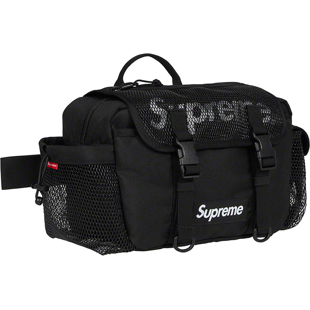 กระเป๋า Supreme Waist Bag (SS20) Black (ของแท้) Shopee Thailand