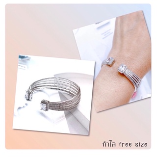 กำไลข้อมือเพชร cz  จากเกาหลี