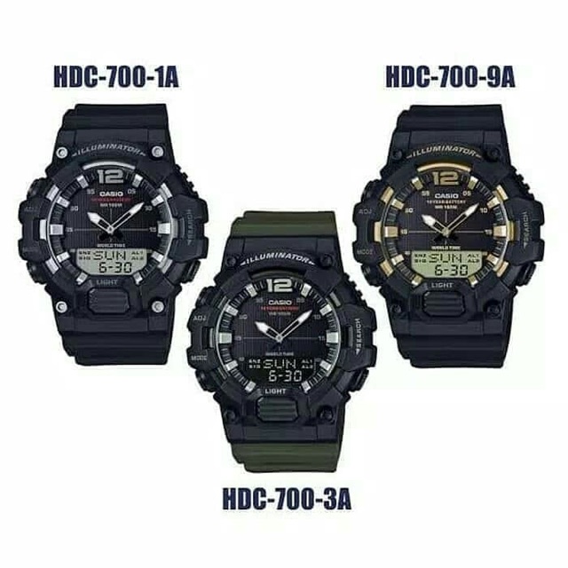 Casio HDC-700 แบตเตอรี่ 10 ปี ประกันศูนย์  1 ปี(HDC-700-9Aทอง)